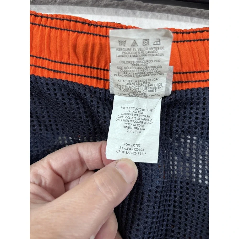 Speedo Swim Trunks Mens XL Blue Orange Floral Hawaiian Board Shorts Lined